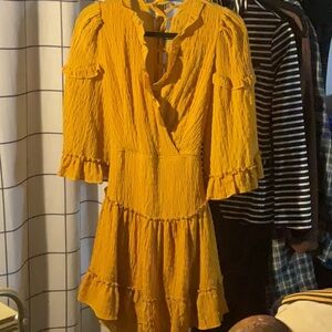 Vici Mustard Yellow Dress
